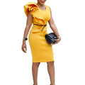 Women's Crew Neck Work Casual Sheath Dress by DailySale