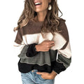 Women's Crewneck Patchwork Pullover Knit Sweater Top by DailySale