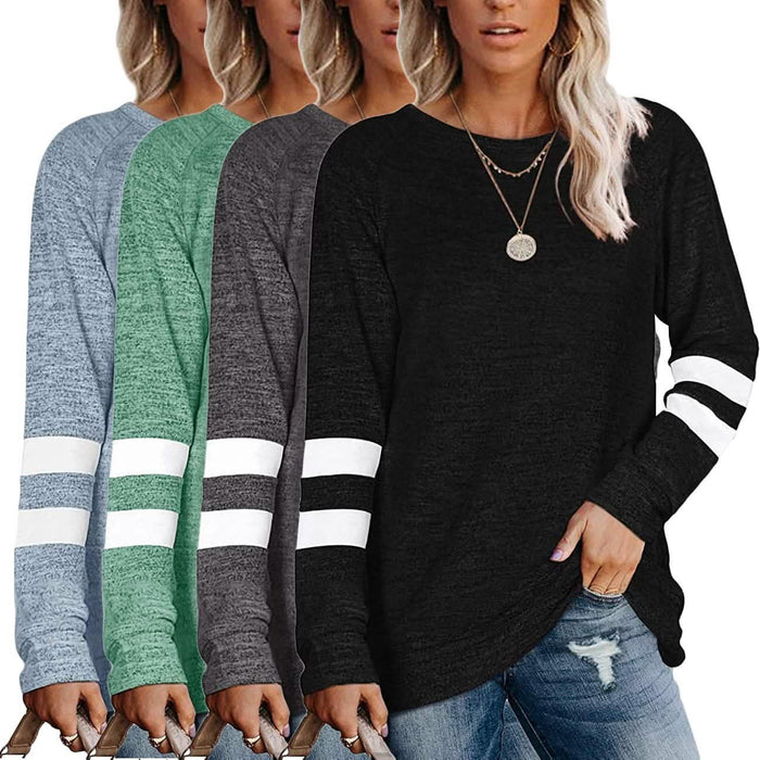 Women's Crewneck Sweatshirts Long Sleeve Sweaters Tunic Tops by DailySale