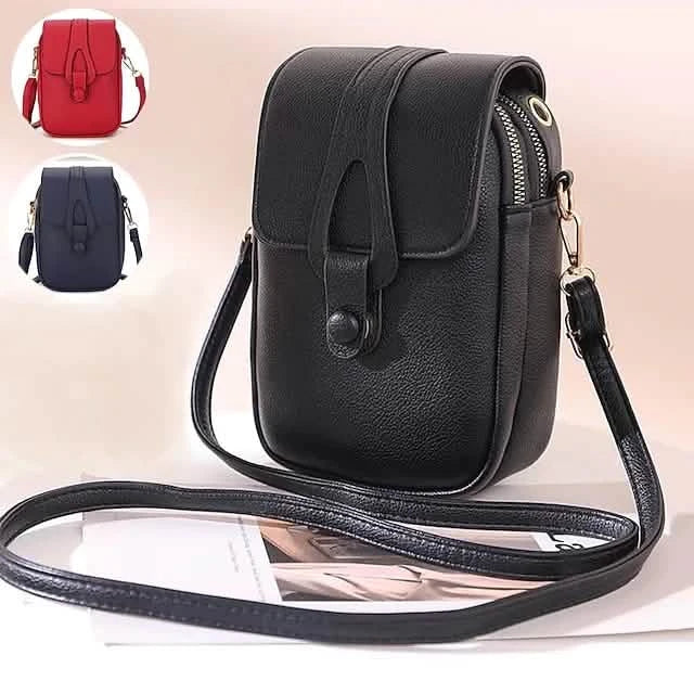 Women's Crossbody Leather Solid Color Plain Bag Wallet by DailySale