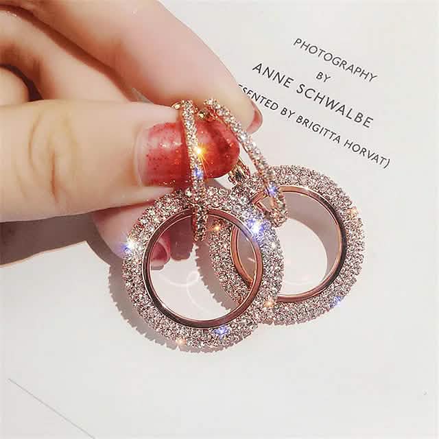 Women's Crystal Earrings by DailySale