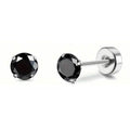 Women's Cubic Zirconia Surgical Stainless Steel Flat Back Earrings by DailySale
