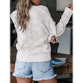 Women's Deep V Neck Long Sleeve Crochet Tops by DailySale