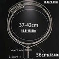 Women's Double Layer Artificial Crystal Cross Pendant Necklace by DailySale