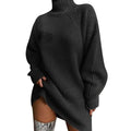 Women's Dress Sweater Dress Knitted Long Sleeve Loose Sweater Cardigans Turtleneck by DailySale
