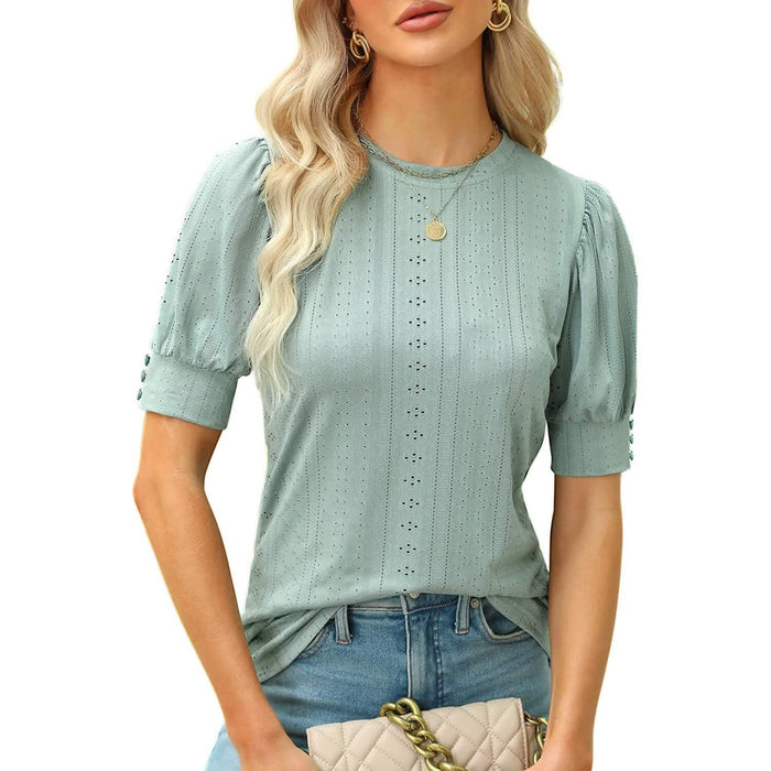 Women's Dressy Casual Puff Sleeve Tops by DailySale