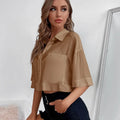 Women's Drop Shoulder Patch Pocket Shirt by DailySale