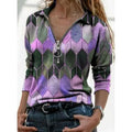 Women's Everyday V Neck Printed Long Sleeves by DailySale