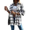 Women's Fall Clothes Plaid Jacket Long Sleeve by DailySale