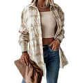 Women's Fall Clothes Plaid Jacket Long Sleeve by DailySale