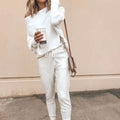 Women's Fashion Off Shoulder Long Sleeve Sweater Casual Long Sleeved Sweatshirt Top by DailySale