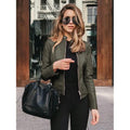 Women's Faux Leather Jacket by DailySale