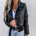 Women's Faux Modern Street Style Leather Jacket by DailySale
