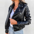 Women's Faux Modern Street Style Leather Jacket by DailySale