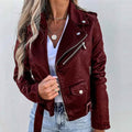 Women's Faux Modern Street Style Leather Jacket by DailySale
