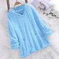 Women's Fleece Hoodie Solid Color Long Sleeve Sweatshirt by DailySale