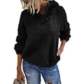 Women’s Fleece Long Sleeves Shaggy Fuzzy Pullover Hoodie by DailySale