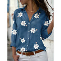 Women's Floral Button Themed Shirt Top by DailySale