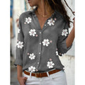 Women's Floral Button Themed Shirt Top by DailySale