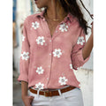 Women's Floral Button Themed Shirt Top by DailySale