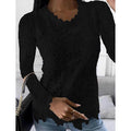Women's Floral Lace Long Sleeve Blouse Shirt by DailySale