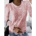 Women's Floral Lace Long Sleeve Blouse Shirt by DailySale
