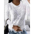 Women's Floral Lace Long Sleeve Blouse Shirt by DailySale