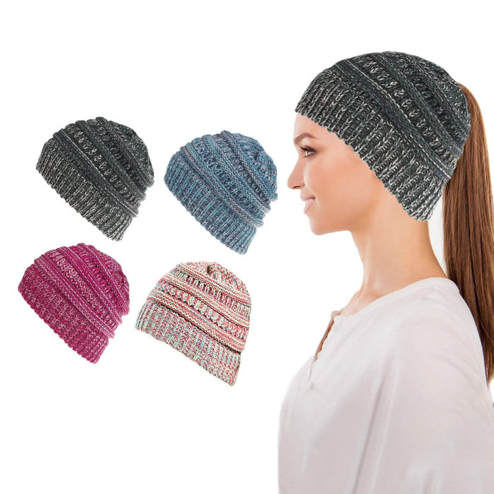 Women's Fun Warm Winter Ponytail Beanie Hat Cap by DailySale