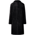 Women's Fuzzy Fleece Lapel Open Front Long Cardigan Coat by DailySale
