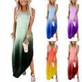 Women's Gradient Color Casual Loose Long Dress by DailySale