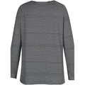 Women's Halloween Tunic T shirt Striped Cat 3D Cartoon Long Sleeve Print Round Neck by DailySale
