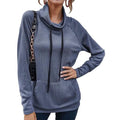 Women's High Collar Long Sleeve Lace Loose Pullover Top Hoodie by DailySale