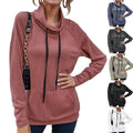 Women's High Collar Long Sleeve Lace Loose Pullover Top Hoodie by DailySale
