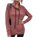 Women's High Collar Long Sleeve Lace Loose Pullover Top Hoodie by DailySale
