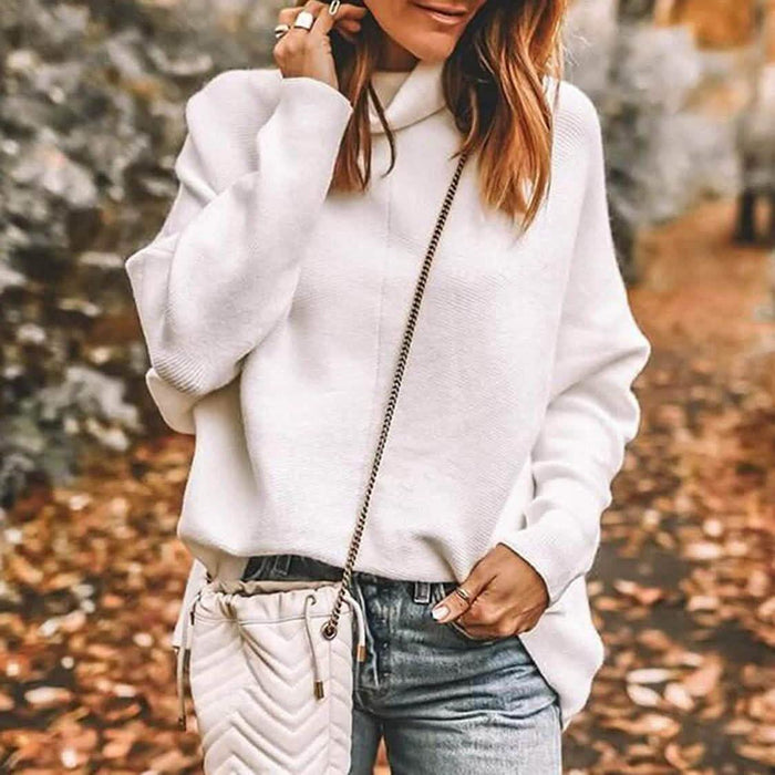 Women's High Neck Long Sweater by DailySale
