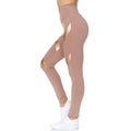 Women's High Waist Active Full Length Leggings With Lazer Cut Mesh by DailySale