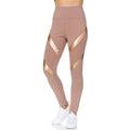 Women's High Waist Active Full Length Leggings With Lazer Cut Mesh by DailySale