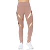 Women's High Waist Active Full Length Leggings With Lazer Cut Mesh