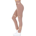 Women's High Waist Active Full Length Leggings With Rubber Print Detail by DailySale
