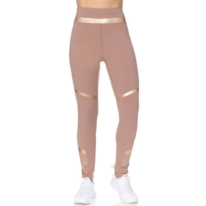 Women's High Waist Active Full Length Leggings With Rubber Print Detail by DailySale