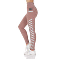 Women's High Waist Active Leggings with Pocket and Foil Detail by DailySale
