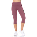 Women's High Waist Capri With Floral Print & Pockets by DailySale