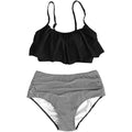 Women's High Waisted Falbala Bikini Set by DailySale