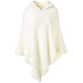 Womens Hooded Cape with Fringed Hem, Crochet Poncho Knitting Patterns by DailySale