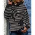Women's Hoodie Pullover Cat Graphic Casual Daily Basic Hoodies Sweatshirts by DailySale