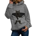 Women's Hoodie Pullover Cat Graphic Casual Daily Basic Hoodies Sweatshirts by DailySale