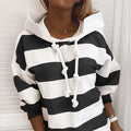 Women's Hoodie Pullover Striped Daily Basic Casual Hoodies by DailySale
