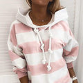 Women's Hoodie Pullover Striped Daily Basic Casual Hoodies by DailySale