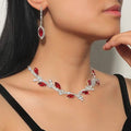 Women's Hoop Earrings and Necklace by DailySale