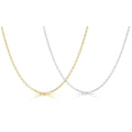 Women's Italian Rolo Link Chain in Solid Sterling Silver by DailySale